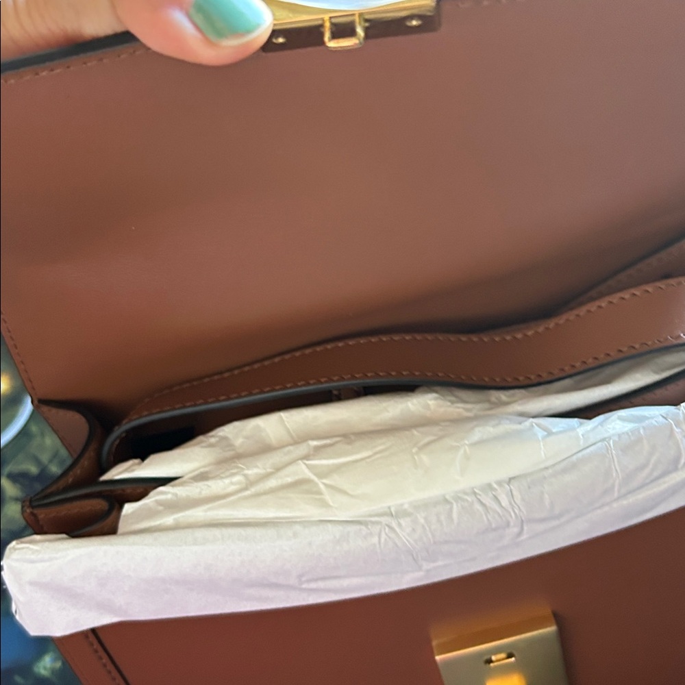 DeMellier The Paris Crossbody Bag Smooth brown NEW - Picture 7 of 7